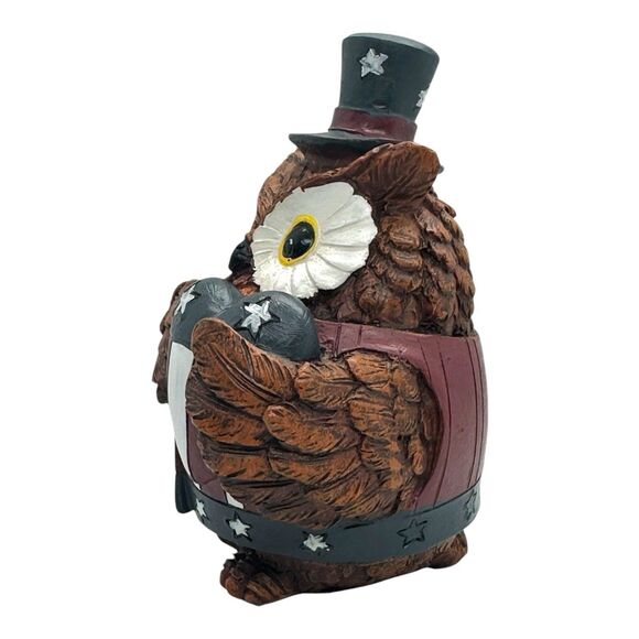 PATRIOTIC OWL FIGURINE FOR JULY 4TH INDEPENDENCE DAY CELEBRATION - Picture 6 of 13